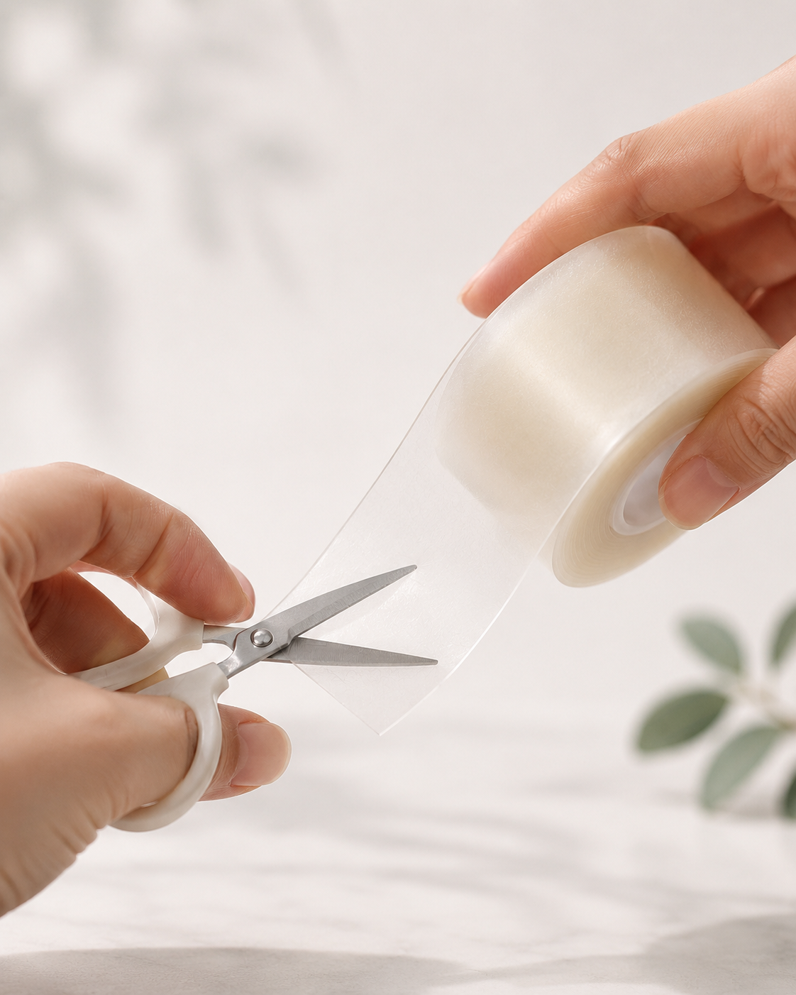 Cutting SkinSeal Hydrocolloid Roll to size