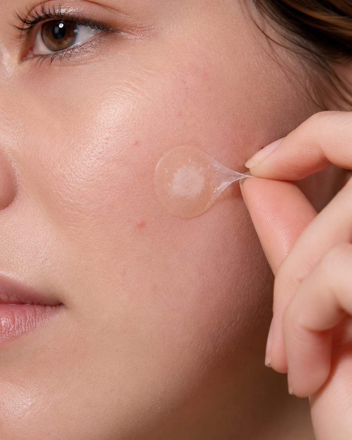 Cloudy hydrocolloid absorption and peel reveal